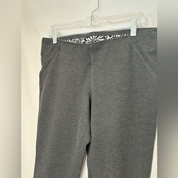 ExOfficio EUC gray elastic waisted straight leg pants Size 12 - Picture 4 of 4